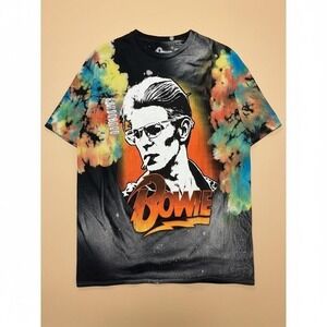 David Bowie Tie-Dye Graphic Tee Size XL (NWOT)